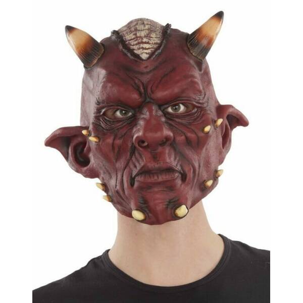 Devil Latex Full Mask - Adult One Size