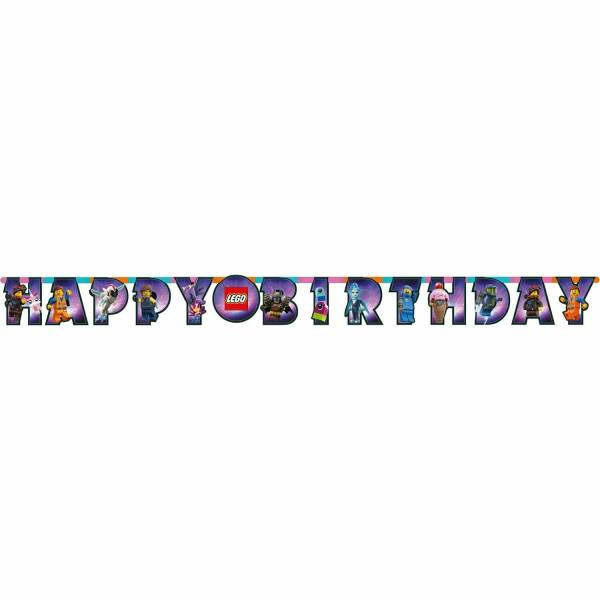The Lego Movie Happy Birthday Letter Banner - 1.63m