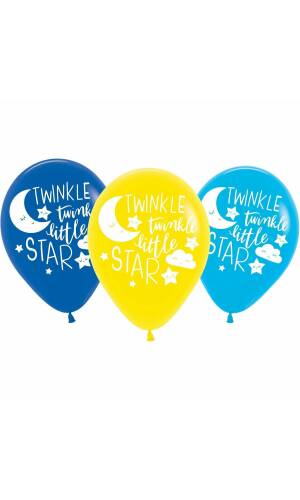 Twinkle Little Star 11'' Latex Balloons - 6pk