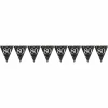 80th Gold Sparkling Celebration Plastic Flag Banner - 4m