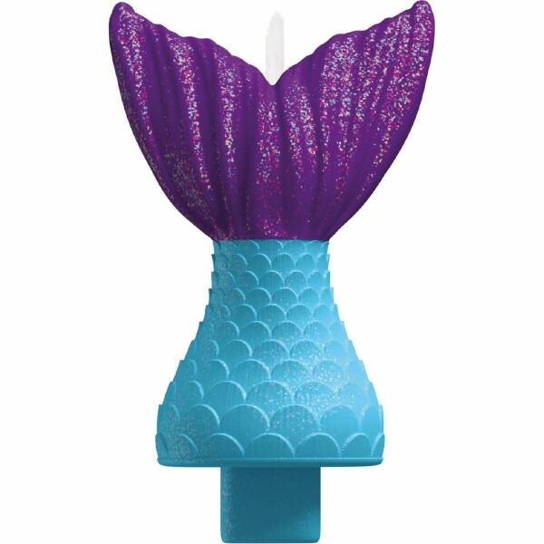 Mermaid Wishes Tail Birthday Candle - 12.9cm