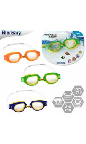 Bestway Hydro Swim Pro Champion Assorted Color Goggles for Age 3-6 Years (Online Only