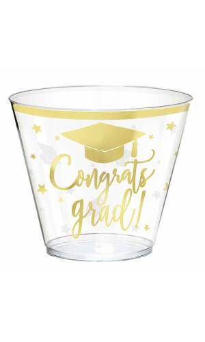 Graduation The Adventure Begins Plastic Cups 266 ml - 30pk