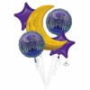 Eid Foil Balloons Bouquet - 5pk