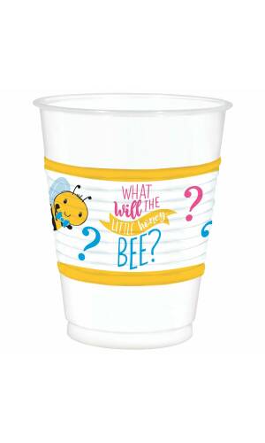 What Will It Bee? Jumbo Plastic Cups 473ml - 25pk