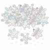 Christmas Iridescent Snowflakes  Embossed Confetti - 14g