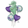 Mermaid Wishes Bouquet Foil Balloons - 5pk