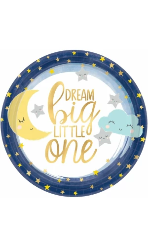 Twinkle Little Star Paper Plates 17.7 cm - 8pk