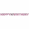 80th Pink Sparkling Celebration Paper Letter Banner - 2.13m