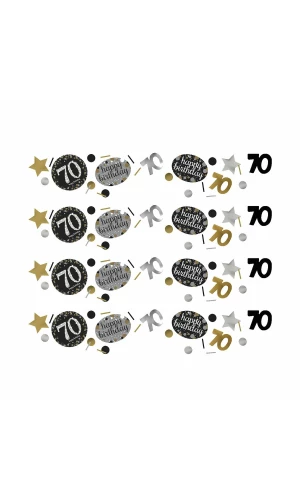 70th Gold Sparkling Celebration Confetti – 34g