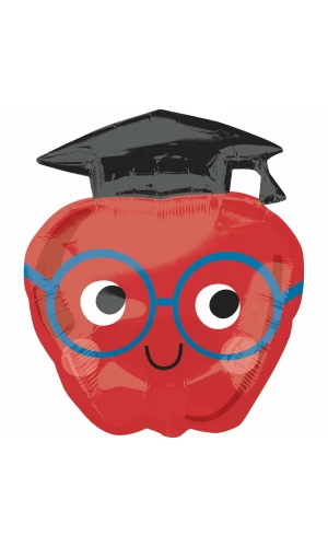 Graduation SuperShape Future Dreams Apple Foil Balloon - 58cm x 68cm