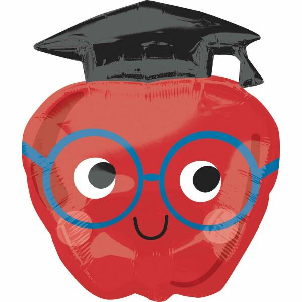 Graduation SuperShape Future Dreams Apple Foil Balloon - 58cm x 68cm