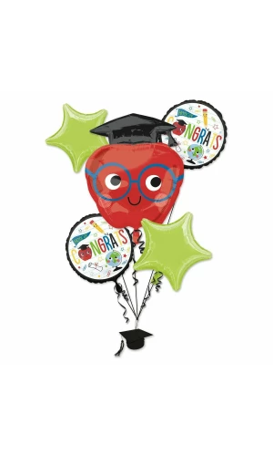 Graduation Congrats Bouquet Future Dreams Foil Balloons - 5pk