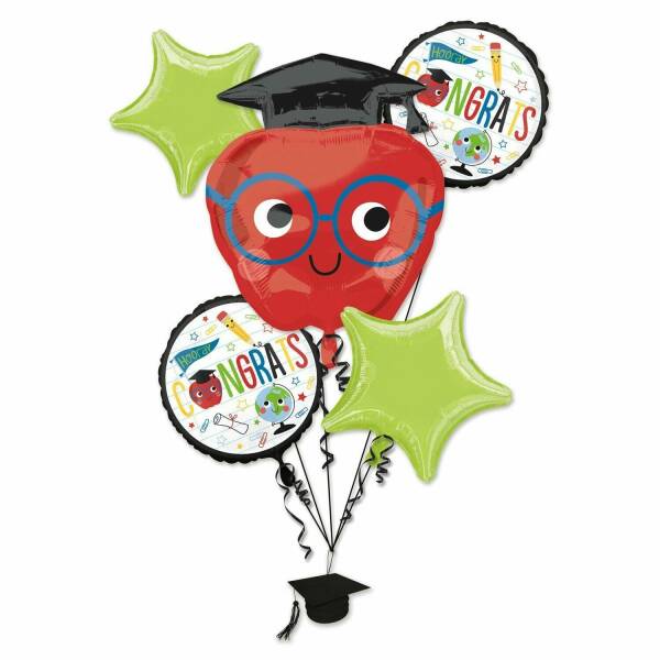 Graduation Congrats Bouquet Future Dreams Foil Balloons - 5pk