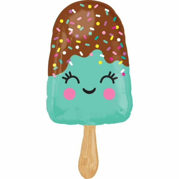 Happy Ice Cream Bar SuperShape Foil Balloon - 43cm x 88cm