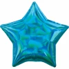 Holographic Iridescent Cyan Standar Foil Balloon - 18'' (43cm)