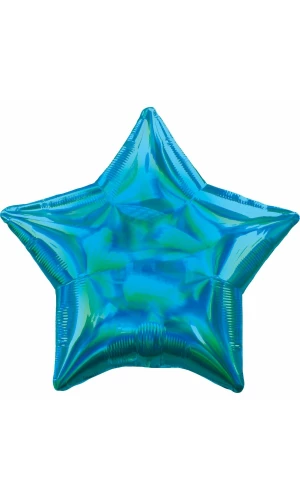 Holographic Iridescent Cyan Standar Foil Balloon - 18'' (43cm)
