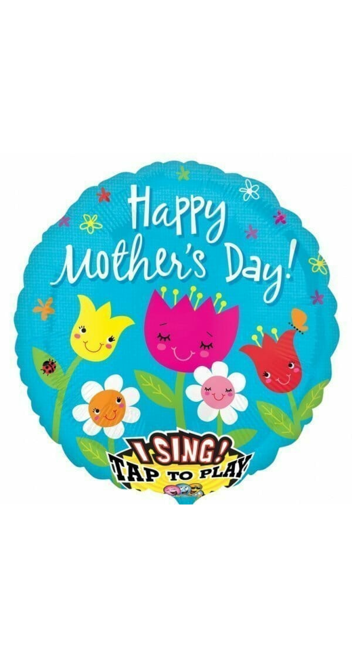 Happy Mother's Day Singing Balloon 28'' (71cm)