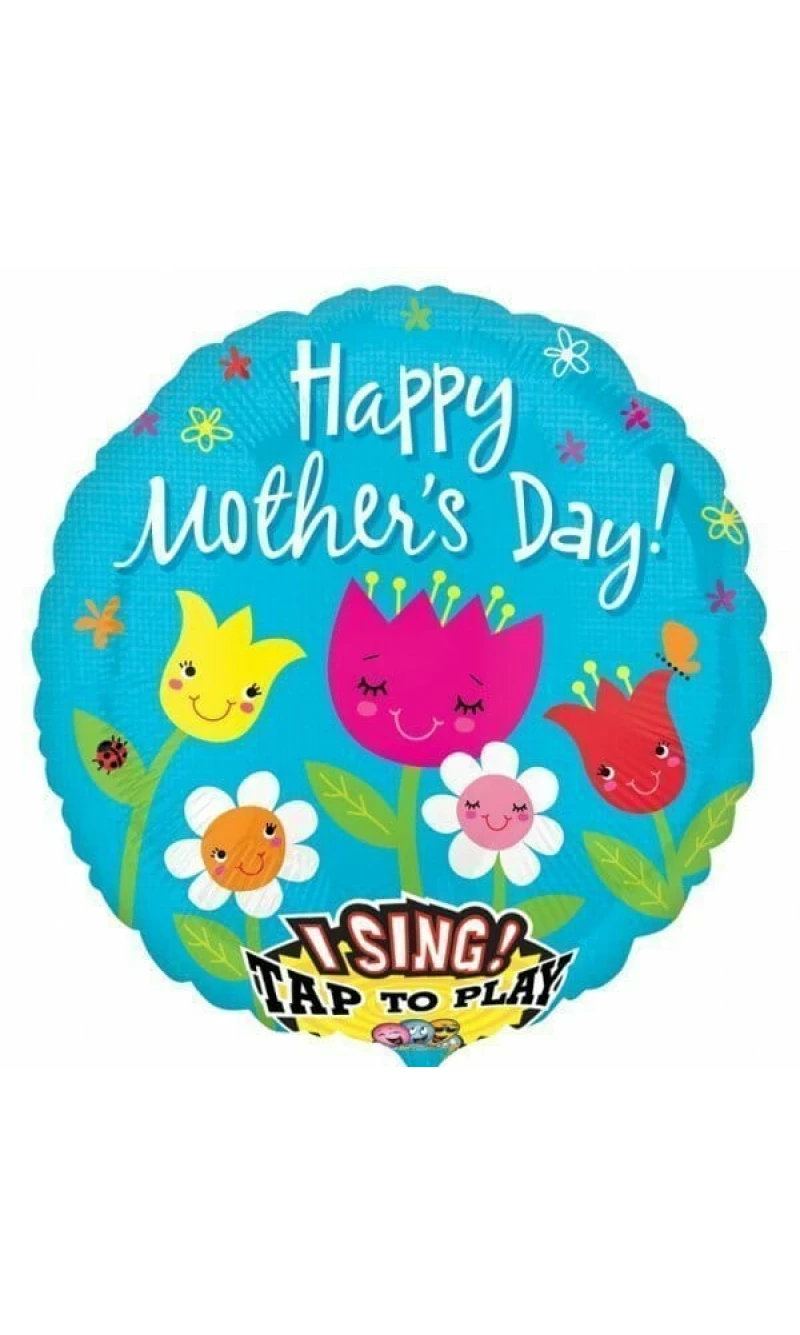Happy Mother's Day Singing Balloon 28'' (71cm)