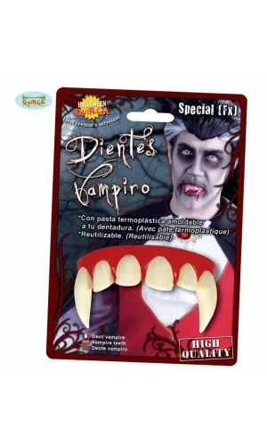 Vampire Teeth With Thermoplastic Paste (2184)