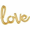 Gold Phrase "Love" Foil Balloon (78cm x 53cm)