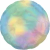 Holographic Iridescent Pastel Rainbow Circle Standard Foil Balloon - 18'' (43cm)