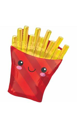 SuperShape XL French Fries Foil Balloon - 58cm x 71cm