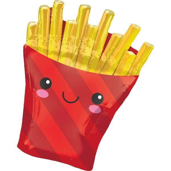 SuperShape XL French Fries Foil Balloon - 58cm x 71cm