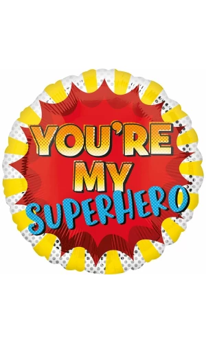 Father's Day You're My Superhero - 17" Foil Balloon