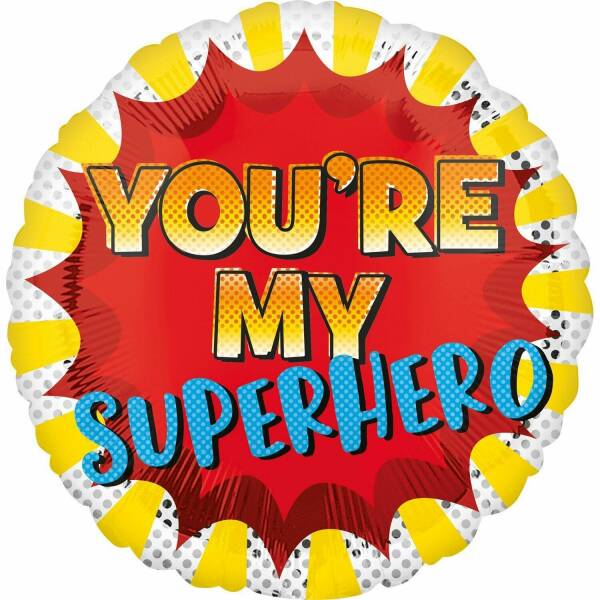 Father's Day You're My Superhero - 17" Foil Balloon