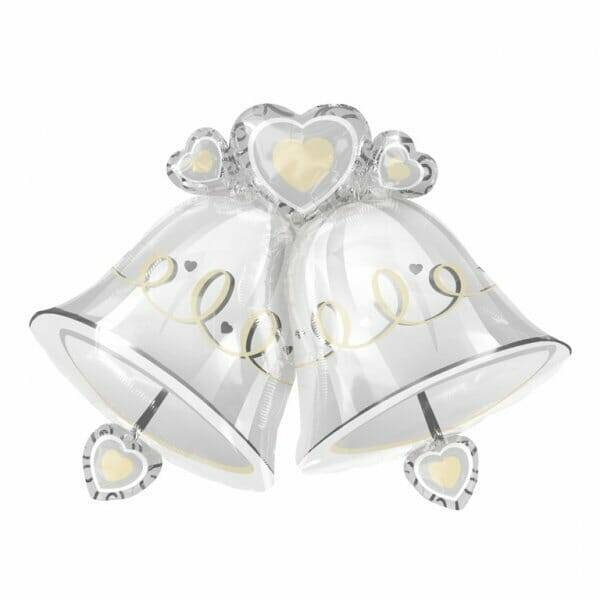 Wedding Bells Super Shape Foil Balloon - 66cm x 89cm