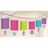 Sweet 1st Birthday Girl Paper Lantern Garland - 3.65m