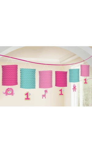 Fun To Be One Girl Paper Lantern Garland - 3.65m