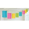 Multicoloured Paper Lantern Garlands - 3.65m