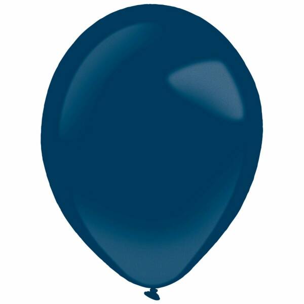 Everts Latex Balloon Navy Flag Blue Metallic - (11"/28cm)