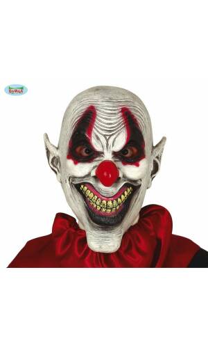Latex Sarcastic Clown Mask - Adukt One Size