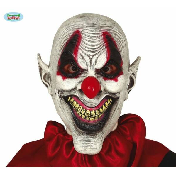 Latex Sarcastic Clown Mask - Adukt One Size