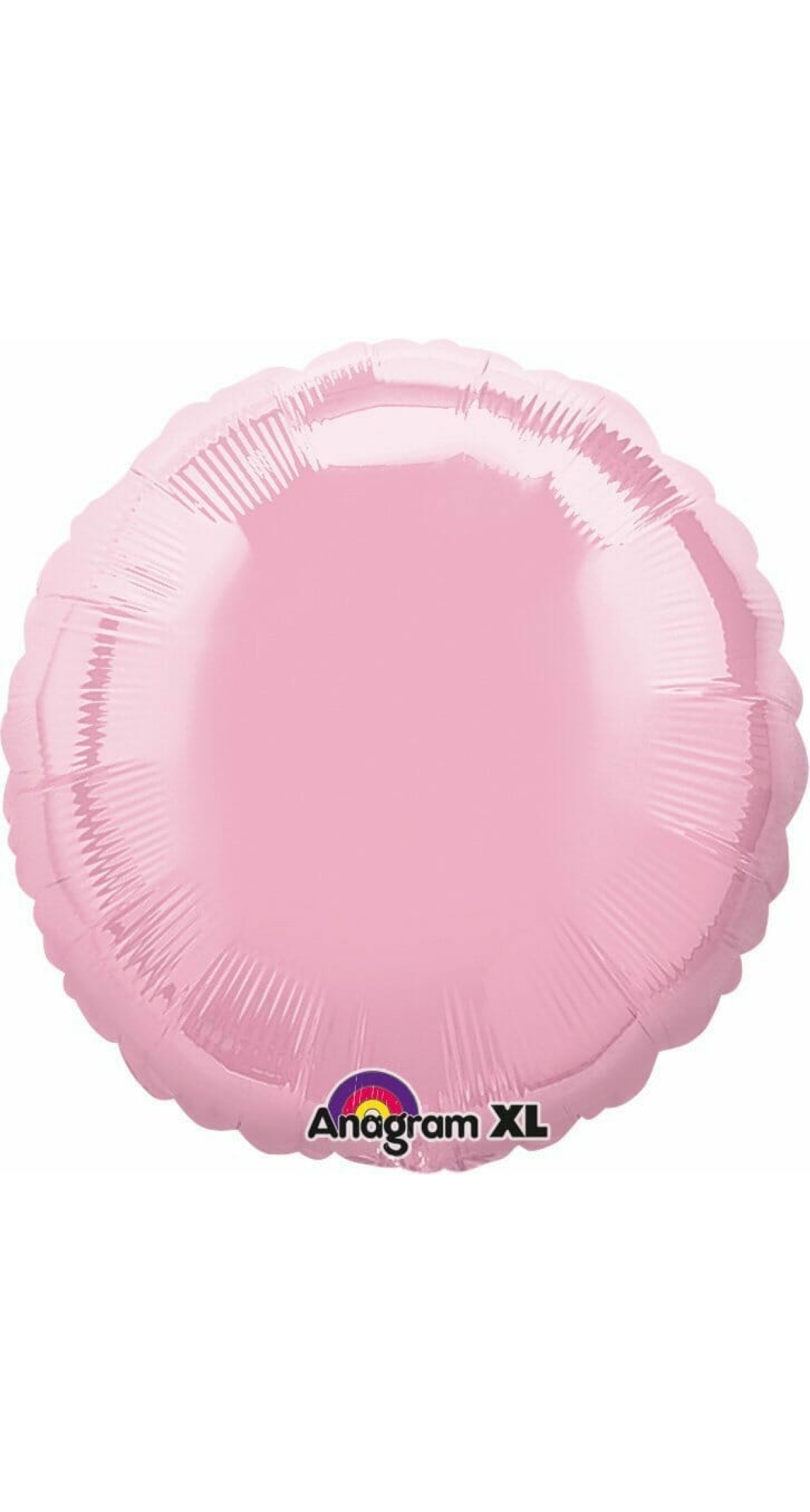 Iridescent Pearl Pink Round Foil Balloon 18"