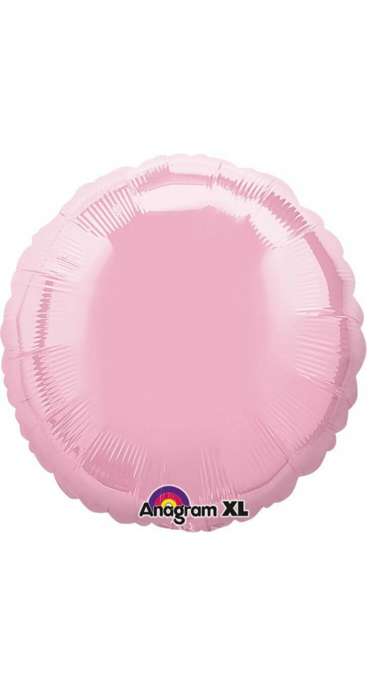 Iridescent Pearl Pink Round Foil Balloon 18"