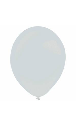 Everts Latex Balloon Silver Metallic - (11"/28cm)