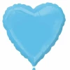 Pale Blue Heart Foil Balloon 18''