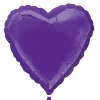 Quartz Purple Heart Foil Balloon 18''