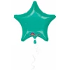 Teal Star Foil Balloon 18''