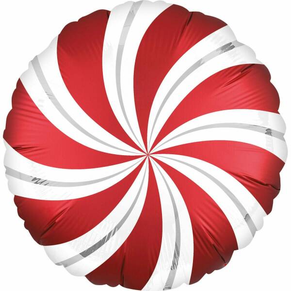 Satin Infused Sangria Candy Swirls Foil Balloon - 43cm