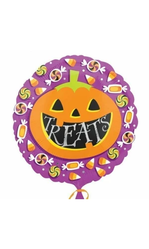 Halloween Pumpkin Treats Foil Balloon - 18"