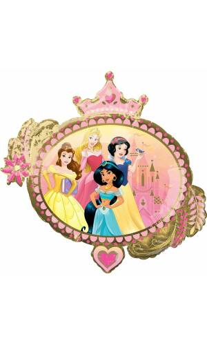 Princess Once Upon A Time SuperShape Foil Balloon - 86cm x 81cm