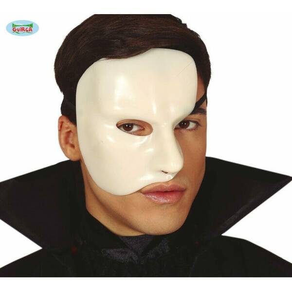 Half Ghost Mask - Adult One Size