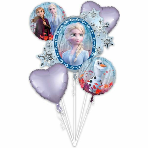 Foil Balloon Bouquet Frozen 2 - 5pk