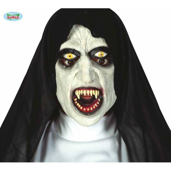 Latex Synister Nun Mask - Adult One Size