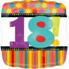 Birthday No.20 Dots & Stripes 18'' Foil Balloon (45cm)